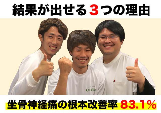 水戸で坐骨神経痛改善で人気の整体CURAが結果を出す3つの特徴