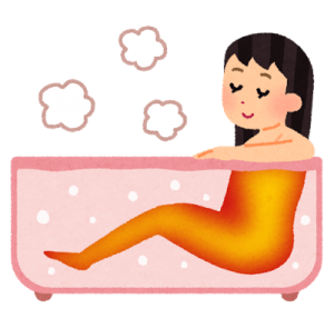 内臓疲労からの肩こり、負担を減らすためにお風呂で温める